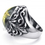 Gold Star of David Titanium Ring