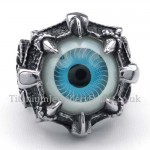 Titanium Blue Eye Claw Ring