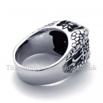 Titanium Ring with Black Zircon