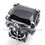 Titanium Black Zircon Ring