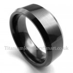 Mens Tungsten Smooth FingerRing