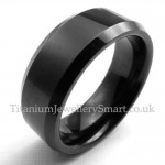 Mens Tungsten Smooth FingerRing