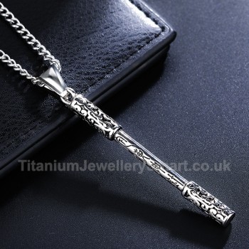 Titanium Retro Mens Pendant