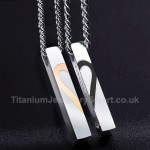 Titanium Heart-shaped (One Pair) Pendant