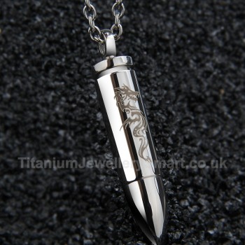 Titanium Bullet Mens Pendant