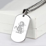 Titanium Mens Shield Pendant