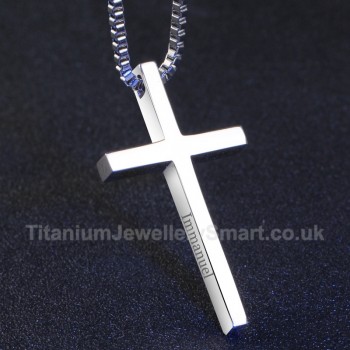 Titanium Cross Unisex Pendant