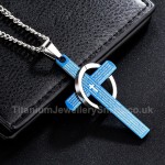 Titanium Cross Mens Pendant