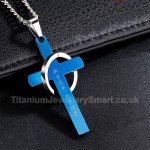 Titanium Cross Mens Pendant