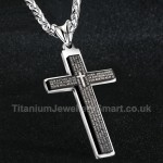 Titanium Mens Cross Pendant