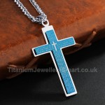 Titanium Mens Cross Pendant