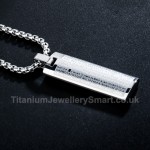 Titanium Cross Mens Pendant