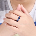 Titanium Carbon Fiber Unisex Ring