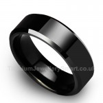 Titanium Black Mens Ring