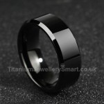 Titanium Black Mens Ring