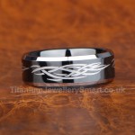 Titanium Black Mens Ring