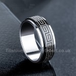 Titanium Rotatable Mens Ring