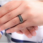 Titanium Rotatable Mens Ring