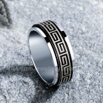 Titanium Rotatable Mens Ring