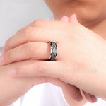 Titanium Rotatable Mens Ring