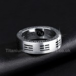 Titanium Retro Mens Ring