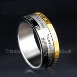 Titanium Rotatable Mens Ring