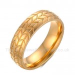 Titanium Mens Retro Ring