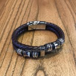 Leather Retro Mens Weave Bracelet