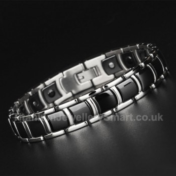 Titanium,Ceramic Mens Bracelet