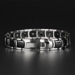 Titanium,Ceramic Mens Bracelet