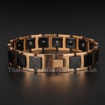 Titanium,Ceramic Mens Bracelet