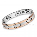 Titanium Unisex Rose Gold Bracelet