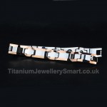Titanium Unisex Rose Gold Bracelet