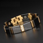 Titanium,Ceramic Golden Bracelet