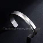 Titanium Mens Concave Mens Bracelet