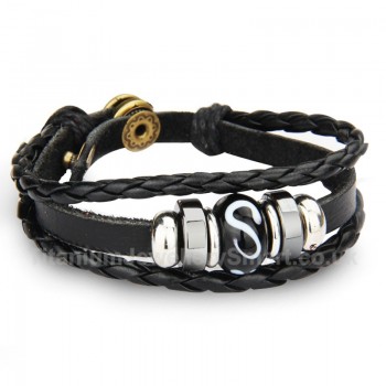 Leather Unisex Weave Retro Bracelet