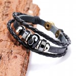 Leather Unisex Weave Retro Bracelet