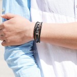 Leather Unisex Weave Retro Bracelet