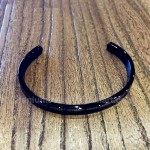 Titanium Mens Black Bracelet