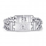 Titanium Mens Cross Bracelet