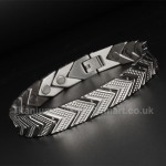 Titanium Rose Gold Mens Bracelet