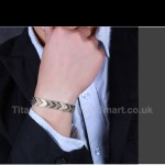 Titanium Rose Gold Mens Bracelet