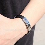 Titanium Black Mens Bracelet