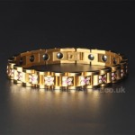 Titanium Womens Golden Bracelet