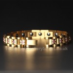 Titanium Womens Golden Bracelet