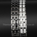 Titanium Mens Black Bracelet