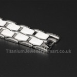 Titanium Mens Black Bracelet