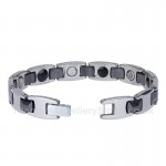 Titanium,Ceramic Mens Black Bracelet