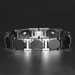 Titanium,Ceramic Mens Bracelet