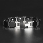 Titanium,Ceramic Mens Bracelet